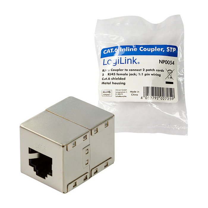 Edm Adaptador Cat.6 RJ45 para empalme de cables
