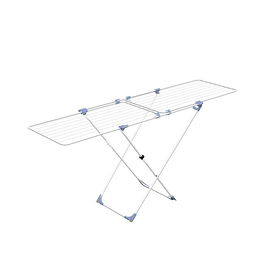 Gimi Tendedero Extensible Duo 22 m Acero Inoxidable Gris