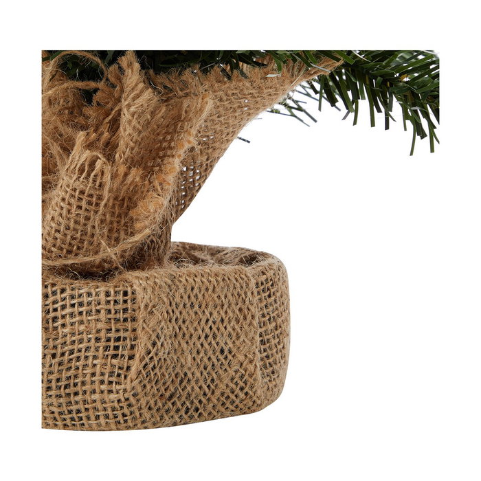 Everlands Mini árbol de navidad de 60 cm con 60 ramas y saco de arpillera