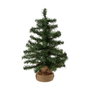 Everlands Mini árbol de navidad de 60 cm con 60 ramas y saco de arpillera
