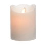 Lumineo Vela de cera LED Blanco Ø7,5 x 10 cm