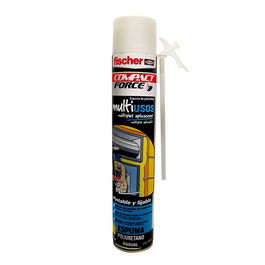 Fischer Espuma Poliuretano Multiusos Manual 700 ml para Aislamientos Térmicos y Acústicos, Pintable y Lijable
