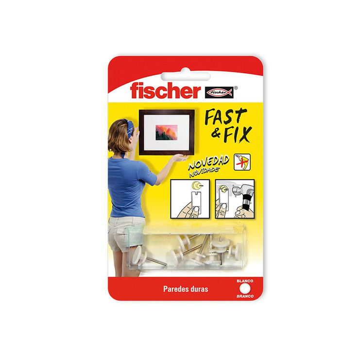 Fischer 534843 Colgador Básico Fast&Fix 12 Unidades Fischer 534843 Colgador Básico Fast&Fix 12 Unidades