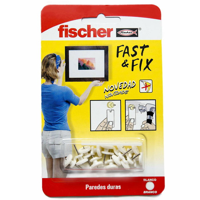 Fischer Colgador básico Fast&Fix 534843 (12 unidades) de blíster
