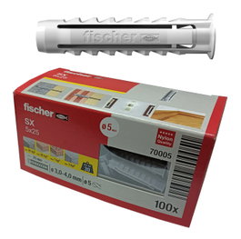 FISCHER Tacos SX 5x25 Gris (Caja de 100 unidades)