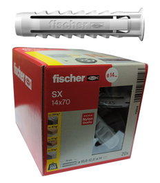 FISCHER Tacos SX PROMO Gris 14x70 mm, Caja de 20 unidades