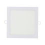 Edm Downlight LED empotrable cuadrado 20 W luz fría 6400 K 1500 lm blanco 22 x 22 cm
