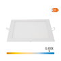Edm Downlight LED empotrable cuadrado 20 W luz fría 6400 K 1500 lm blanco 22 x 22 cm