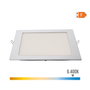 Edm Downlight LED empotrable cuadrado 20W luz fría 6400K cromado