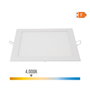 Edm Downlight LED empotrable cuadrado 20 W luz día 4000 K 1500 lm Blanco