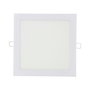 Edm Downlight LED empotrable cuadrado 20 W luz día 4000 K 1500 lm Blanco