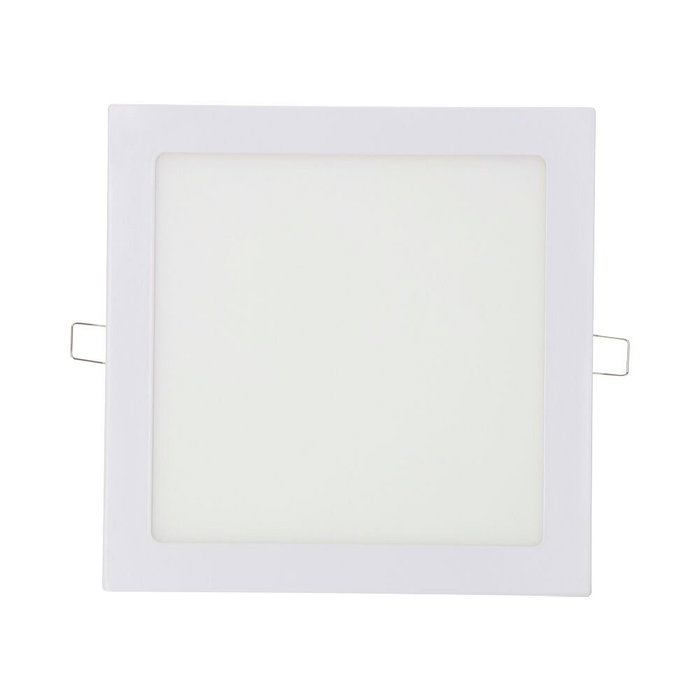 Edm Downlight Led Empotrable Cuadrado 20w Luz Día 4000k 1500lm Cromado 22 x 22 cm Edm Downlight Led Empotrable Cuadrado 20w Luz Día 4000k 1500lm Cromado 22 x 22 cm