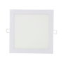 Edm Downlight Led Empotrable Cuadrado 20w Luz Día 4000k 1500lm Cromado 22 x 22 cm