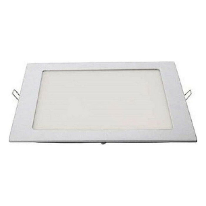 Edm Downlight LED empotrable cuadrado 20W luz día 4000K cromado 22x22 cm Edm Downlight LED empotrable cuadrado 20W luz día 4000K cromado 22x22 cm