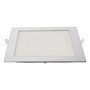 Edm Downlight LED empotrable cuadrado 20W luz día 4000K cromado 22x22 cm