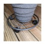 Ipae Progarden Base metálica de 4 ruedas 35 x 6,5 cm Gris