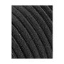 Edm Carrete cable cordón tubular H03VV-F 2 x 0,75 mm² negro, 5 m