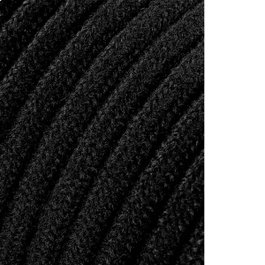 Edm Carrete cable cordón tubular H03VV-F 2 x 0,75 mm² negro, 5 m