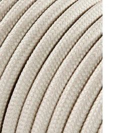 Edm Carrete de cable cordón tubular H03VV-F 2 x 0,75 mm² beige, 5 m