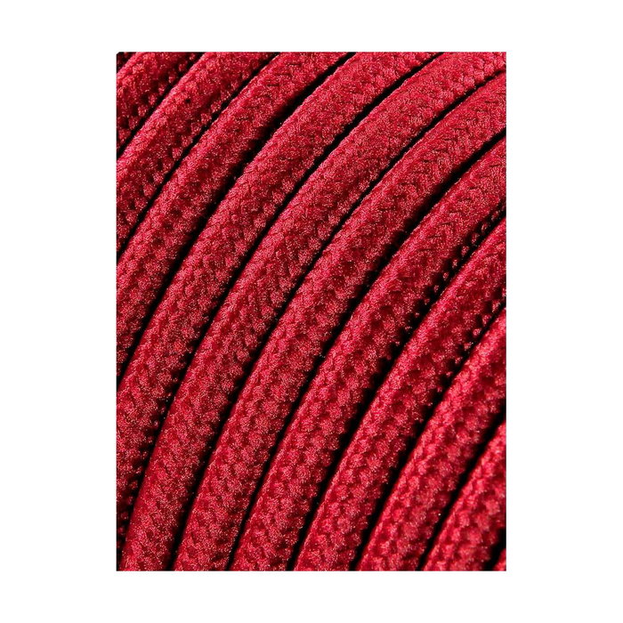 Edm Carrete cable cordón tubular H03VV-F 2 x 0,75 mm² burdeos, 5m