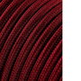 Edm H03VV-F 2 x 0,75 mm² Carrete Cable Cordón Tubular Burdeos 5m