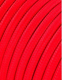 Edm Carrete Cable Cordón Tubular H03VV-F 2 x 0,75 mm² Rojo, 5 m