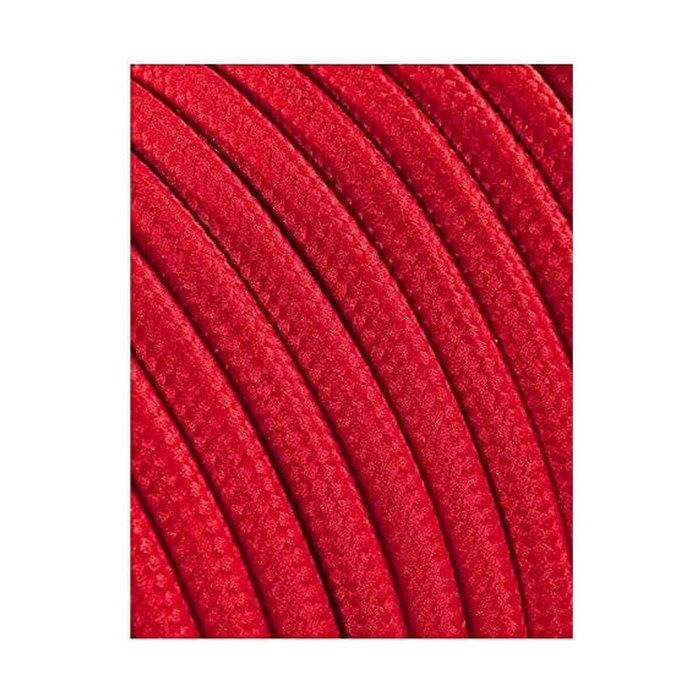 Edm Carrete cable cordón tubular H03VV-F 2 x 0,75 mm² rojo, 5 m