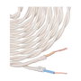 Edm Carrete cable textil trenzado H03VV-F 2 x 0,75 mm² beige, 5 m