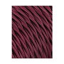 Edm Carrete cable textil trenzado H03VV-F 2 x 0,75 mm² burdeos, 5 m