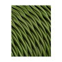 Edm Carrete cable textil trenzado H03VV-F 2 x 0,75 mm² verde, 5 m
