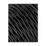 Edm Carrete cable textil trenzado H03VV-F 2 x 0,75 mm² negro, 5 m