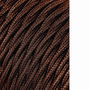 Edm Cable textil trenzado h03vv-f 2 x 0,75 mm² marrón, 5 m