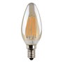 Edm Bombilla de vela LED filamento cristal vintage E14 4,5W 400lm 2000K