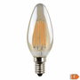 Edm Bombilla de vela LED filamento cristal vintage E14 4,5W 400lm 2000K