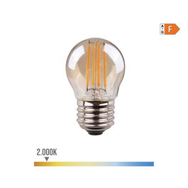 Edm Bombilla Esferica Filamento LED Vintage E27 4.5W 400lm 2000K Luz Calida Ø4.5 x 7.8 cm