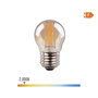 Edm Bombilla Esferica Filamento LED Vintage E27 4.5W 400lm 2000K Luz Calida Ø4.5 x 7.8 cm