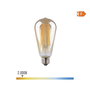 Edm Bombilla Ovoide LED Filamento E27 6W 560lm 2000K Luz Calida Ø6,4 x 14,2 cm