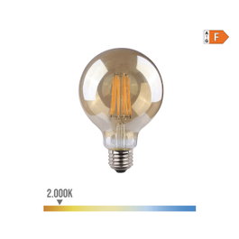 Edm Bombilla de globo con filamento LED cristal vintage E27 8W 720 lm 2000K