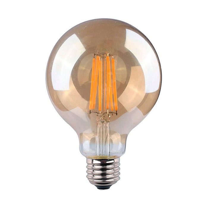 Edm Bombilla de globo con filamento LED cristal vintage E27 8W 720lm 2000K