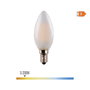 Edm Bombilla de vela LED cristal mate E14 4,5W 470lm 3200K