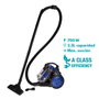 Edm Aspiradora Multiciclónica sin Bolsa 700W 2,5L Azul