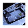Benson Lupa de lectura con 4 LEDs y 3 aumentos en negro