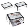 Benson Lupa de Lectura 3 Aumentos con 4 LEDs para Libros, Revistas y Mapas, Negro