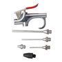 Hofftech Pistola de Aire con Accesorios 5 Piezas Cromo Acero