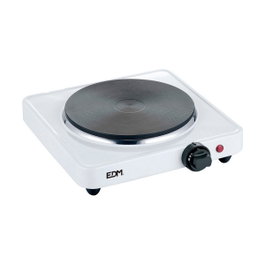 Edm Cocina eléctrica 1 fuego 1500 W Blanco