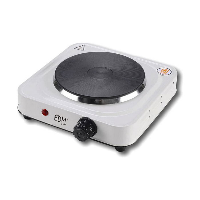 Edm Cocina eléctrica 1 fuego 1500 W Blanco
