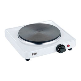 Edm Cocina eléctrica 1 fuego 1500 W Blanco