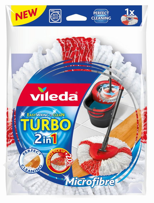 Vileda Recambio Turbo 2 en 1 para EasyWring & Clean
