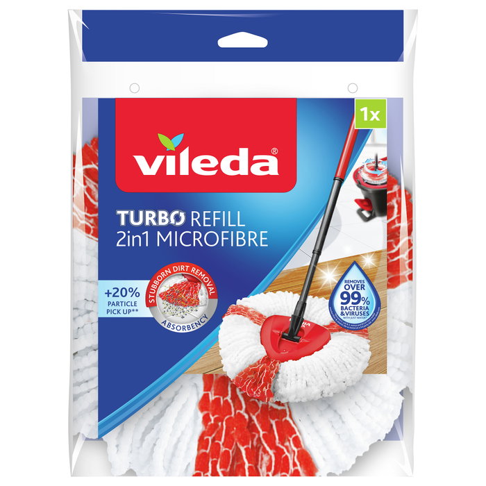 Vileda Recambio Turbo 2 en 1 para EasyWring & Clean