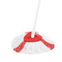 Vileda Easywring & Clean Recambio turbo 2 en 1, Mopa de Microfibra y Cordones Rojos, Recambio de Fregona para Suelos